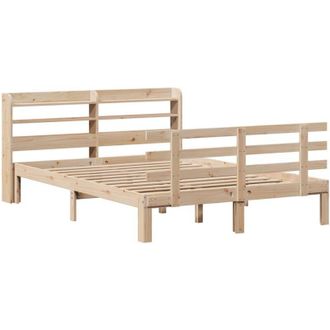 vidaXL Vidaxl - Estructura De Cama Con Cabecero Madera Maciza Pino 160x200 Cm