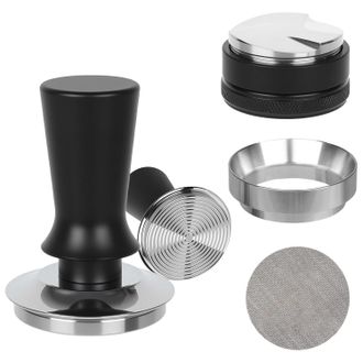 OEM Kit De Mortero Para Espresso De 51 Mm: Mortero Para Espresso Con Resorte, Dispensador De Espresso Ajustable, Nivel, Reutilizable, Filtro Port&aacute;til, Jue