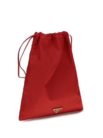 Prada Womens Wish Re-Nylon Clutch Rosso Polyamide Clutches