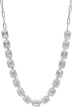Anzie Cl&eacute;o Topaz Necklace in Clear Topaz/silver at Nordstrom, Size 17