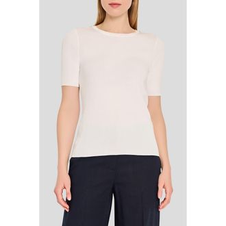 Tahari by ASL Button Shoulder Sweater in Ivory at Nordstrom, Size X-Large