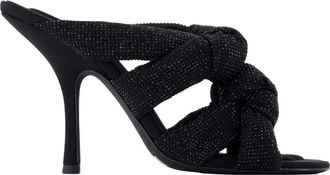 Alexander Wang 105mm Zwarte Nylon Sandalen - Dames - Muiltjes - Zwart - 39 EU - Nylon - Schoenen