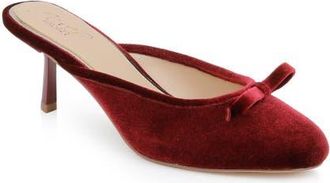 Badgley Mischka Elliot Mule in Bordo Velvet at Nordstrom, Size 9.5