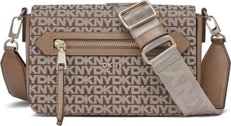 DKNY Iconische Crossbody Tas met Verstelbare Band - Dames - Schoudertassen - Bruin - ONE Size - Tassen