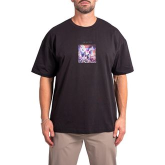 Maceoo Ascension Better Appliqu&eacute; Cotton Graphic T-Shirt in Black at Nordstrom, Size 5