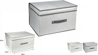 Trade Shop Trade Shop - Scatola Box Salvaspazio Portatutto Contenitore Armadi Organizer 50x40x30cm 53028