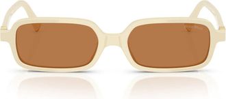 Miu Miu Sunglasses Mu11 Z 21 D90 Q White/Brown Women