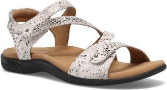 Taos Big Time Ankle Strap Sandal in Grey Snake at Nordstrom, Size 10