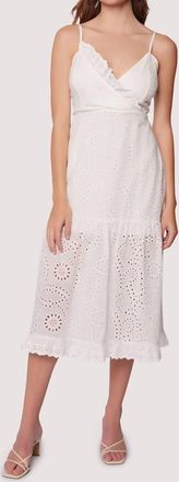 Lost + Wander Petals Of The Sky Midi Dress In White
