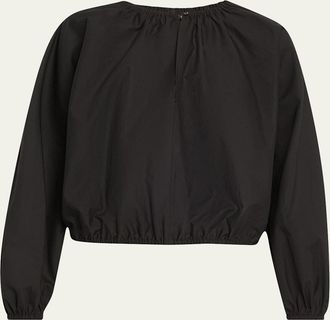 Proenza Schouler Wendy Blouson Technical Poplin Top