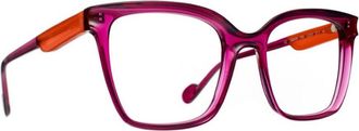 Caroline Abram Square Optical Frames with Purple Acetate