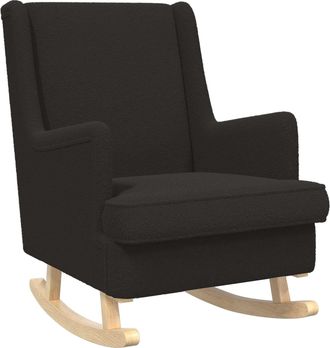 vidaXL Mecedora Negro 62 X 80 X 85 Cm Boucl&eacute; Vidaxl