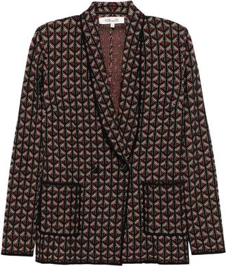Diane Von F&uuml;rstenberg Stijlvolle Blazer - Dames - Blazers - Veelkleurig - XS - Wol - Jassen