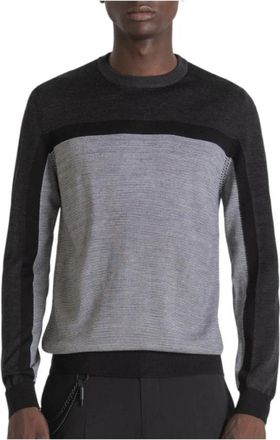 Antony Morato Regular Fit Gebreid Sweatshirt - Heren - Sweatshirts - Zwart - M - Hoodies & sweatvesten