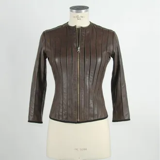 Emilio Romanelli Leather Women Womens Jacket