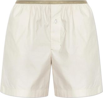 Christophe Lemaire Katoenen shorts - Dames - Bermuda - Beige - 2XS - Katoen - Korte Broeken