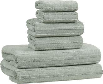 Nine West Sofia 6-Piece Bath Towels in Lily Pad Green at Nordstrom Rack