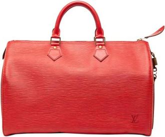 Louis Vuitton Pre-owned Speedy 35 - Dames - Vintage Handtas - Rood - ONE Size - Leer - Vintage
