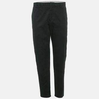 Emporio Armani Black Gabardine Formal Trousers