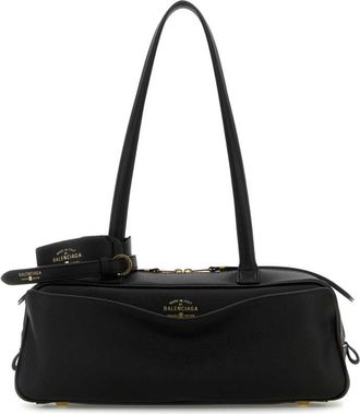 Balenciaga Black Carrie Shoulder Bag