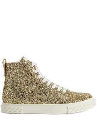 Giuseppe Zanotti Eco-Blabber high-top sneakers - Gold