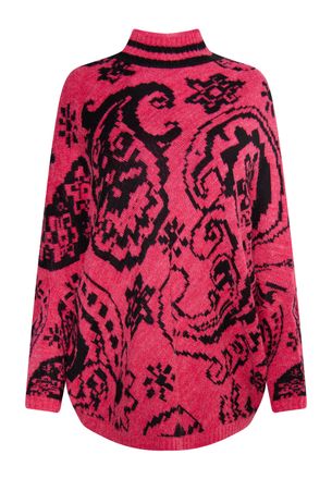 Usha Poncho-trui Dames rood