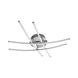 Lindby Lindby L&aacute;mpara De Techo Led yael En Plateado Metal