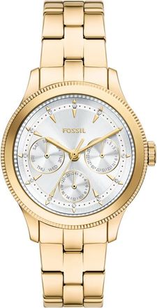 Fossil Brynn Bracelet Strap Multifunction Watch, 38mm in Gold at Nordstrom Rack