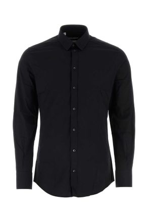 Dolce & Gabbana Black Stretch Poplin Shirt