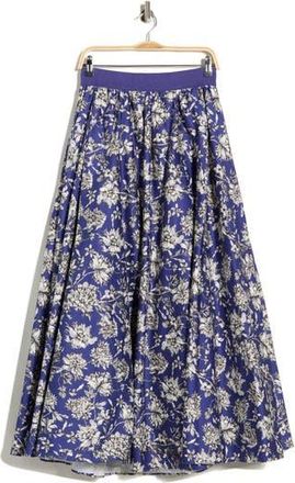 Alice & Olivia Nilda Maxi Skirt in Blooming Wild Indigo at Nordstrom Rack, Size 14