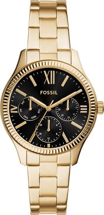 Fossil Womens Rye 36mm Multifunction, Gold-Tone Alloy Watch
