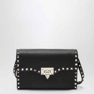 Valentino Small Black Rockstud Crossbody Bag