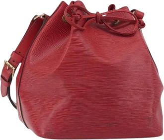 Louis Vuitton Pre-owned Epi Leather Bucket Bag - Dames - Vintage Tas - Rood - ONE Size - Leer - Vintage