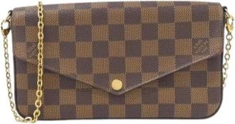 Louis Vuitton Pre-owned Clutches, female, Brown, Size: ONE SIZE Pre-owned Canvas Clutch