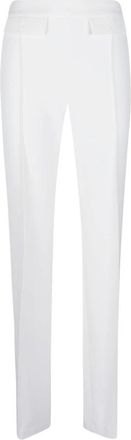 Elisabetta Franchi Essential Pant - Dames - Slim Fit Broeken - Grijs - M - Leer - Broeken