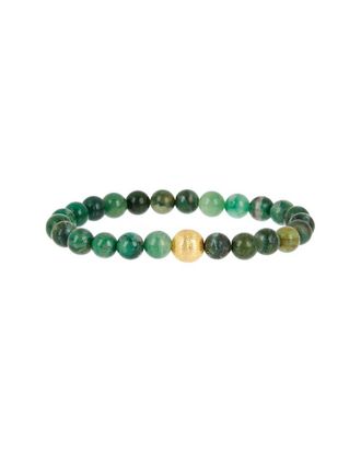 Liv Oliver 18K Plated 28.70 Ct. Tw. Jade Bracelet