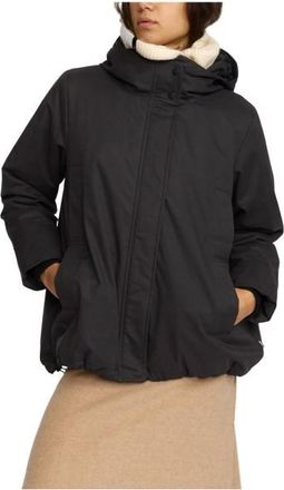 Selfhood Hooded Jacket Mantel für Damen | schwarz