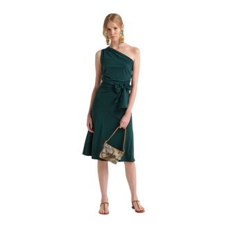 Maliparmi Soft Jersey Jurk - Dames - Feestkleedjes - Groen - 2XL - Kleedjes