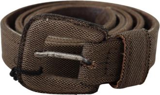 Costume National Elegant Bruin Leren Riem - Dames - Riemen - Bruin - ONE Size - Leer - Accessoires