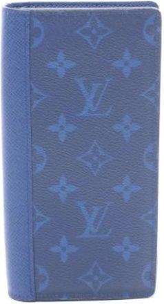 Louis Vuitton Pre-owned Wallets, male, Blue, Size: ONE SIZE Pre-owned Taigarama Long wallet (bi-fold)