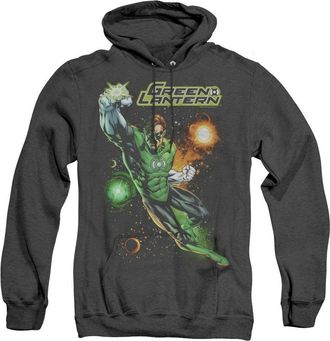 Gildan Justice League of America Galactic Guardian Adult Heather Hoodie / Hooded Sweatshirt
