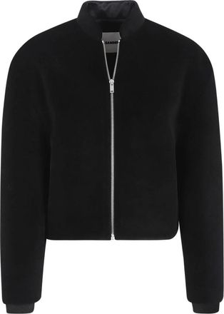 Jil Sander Zip Jacket - Dames - Bomber jackets - Zwart - XS - Polyester - Jassen