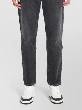 Saint Laurent denim mid-rise straight-leg jeans