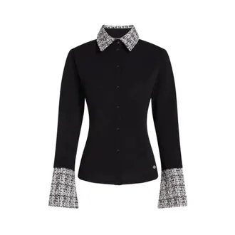 Karl Lagerfeld Overhemden, Dames, Zwart, S, Shirts