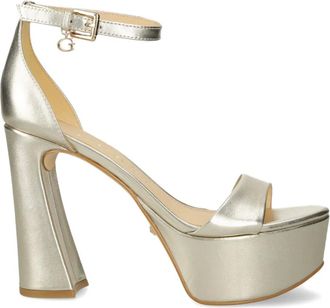 Guess Co Sandali in pelle 120mm - Oro