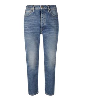 Golden Goose Slim-fit Jeans, male, Blue, Size: W30 Happy Jeans