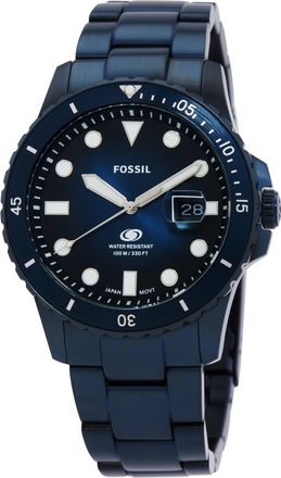 Fossil Quartz Blue Dial Mens Watch FS6166