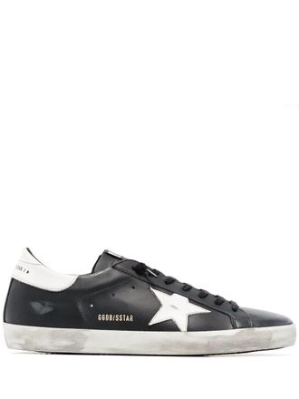 Golden Goose Super Star Leather Upper Shiny Leather Star And Heel