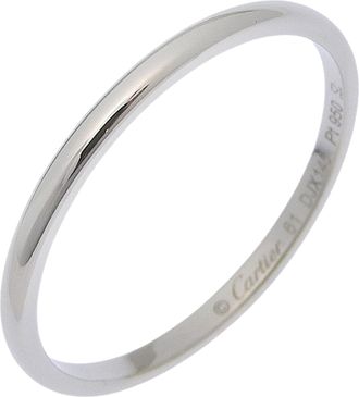 Cartier Platinum Platinum 950 Band Ring (Pre-Owned)