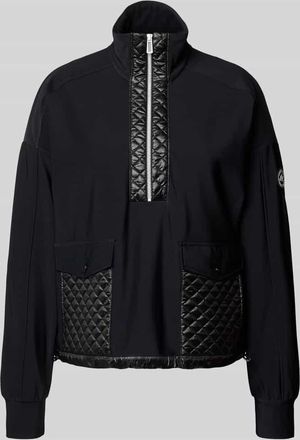 Marc Cain Sweatshirt mit Stehkragen in Black, Größe 36